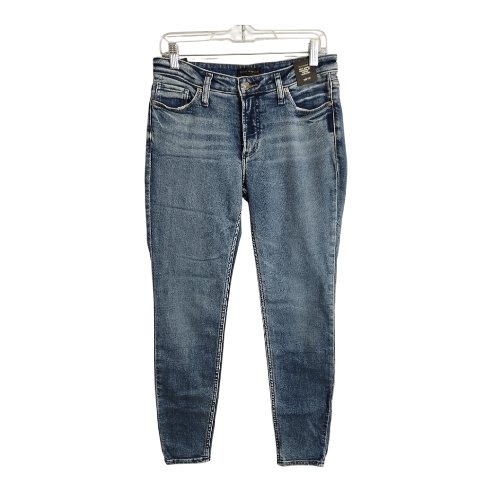 Silver Jeans Most Wanted‎ Universal Fit Mid Rise Skinny Leg Eco Friendly Jean 28